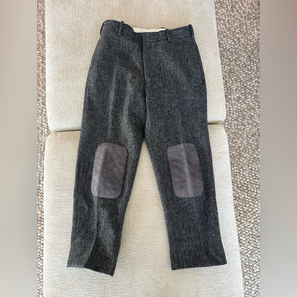 Thom Browne size 0 Grey Herringbone Trousers